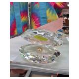 Swarovski Crystal Clamshell with Faux Pearl