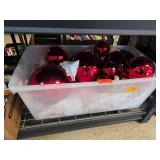 Shiny Red Glass Ornaments