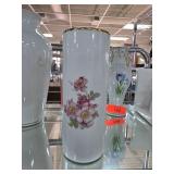 West German Porcelain Floral Vase