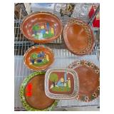 Mexican Handcrafted Pottery Plates