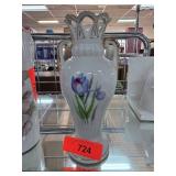 Porcelain Vase with Floral Design, Occupied Japan