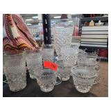 Pressed Glass Tableware Pieces