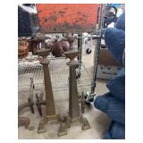 Brass Andirons with Decorative Urn Tops