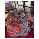 Patriotic Mesh and Burlap Wreath with Decorative C