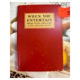 1932 When You Entertain by Ida Bailey Allen