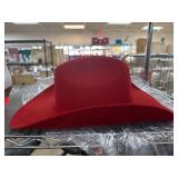 Seratelli Red Wool Western Hat
