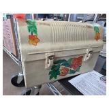 Hand-Painted Metal Floral Storage Box