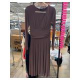 Max and Cleo Long-Sleeve Pleated Dress