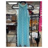 Virginia Taylor Blue Sleeveless Dress