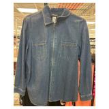 Sag Harbor Sport Denim Jacket With Embellished Det