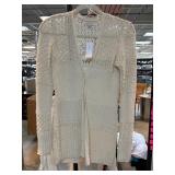 American Eagle Cream Knit Cardigan