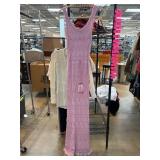 Venus Pink Crochet Sleeveless Dress