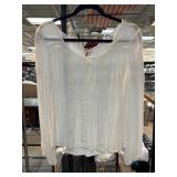 Band of Gypsies White Rayon Blouse