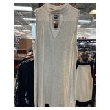 Maurices Gray Sleeveless Keyhole Top