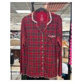 Secret Treasures Red Plaid Sleepwear Top
