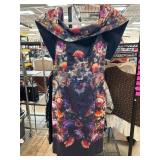 ASOS Floral Dress With Draped Collar Design