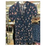 Xhilaration Floral Navy Short Dress