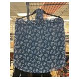 Blue Floral Off-Shoulder Top