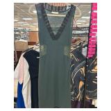 Scervino Street Green V-Neck Dress