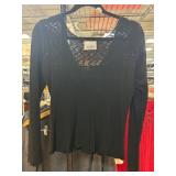 Lucylove Black Long-Sleeve Knit Top