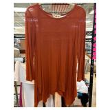 Hippie Rose Orange Long-Sleeve Top