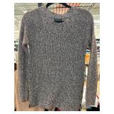Pink Clover Knit Sweater in Gray, Size XS
