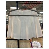 J&B Pleated White Skirt in Size L