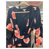 Bar III Floral Wrap Blouse in Large