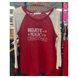 Southern Grace Christmas Top with Long Sleeves