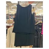 Jones New York Black Top and Skirt Set