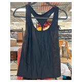 Black Sleeveless Racerback Tank Top