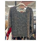 Ella Moss Knit Sweater With Metallic Accents
