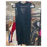 Black Sleeveless V-Neck Dress