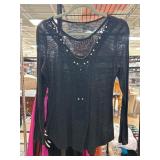 Black Long-Sleeve Top by Venus
