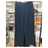 Black Pleated Wide-Leg Trousers