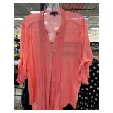 Coral Notations Blouse, Size L