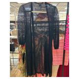 Lauren Michelle Open-Knit Black Cardigan