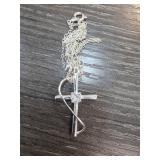 Sterling Silver Cross Pendant with Chain