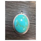 Sterling Silver Turquoise Pendant