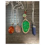 Four Pendant Necklaces