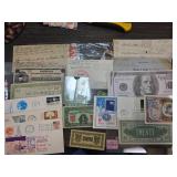 Collectible Ephemera and Currency Lot