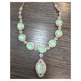 Jade Necklace With Gemstone Accents