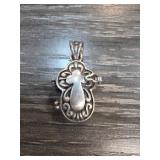 Sterling Silver Cross Pendant Locket