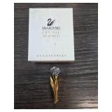 Swarovski Crystal Flower Pin With Box