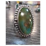 Sterling Silver and Turquoise Ring Sz 8