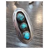 Sterling Silver and Turquoise Ring, Size 5