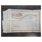 1884 Iowa Falls & Sioux City Railroad Stock Certif