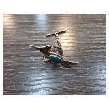 Sterling Silver Roadrunner Tie Tack