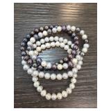 Four Pearl Bracelets