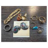 Jewelry Lot with Earrings and Rings